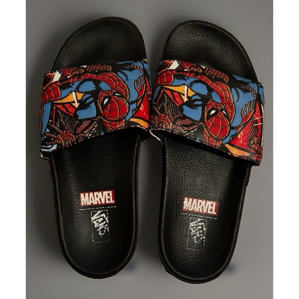 EUC Vans × Marvel Spider-Man Sandals Men 9 Women 10.5